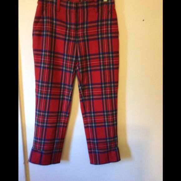 - Vineyard vines plaid pants Sz 0 # PLAID #HOLIDAY #ACADEMIA - Picture 2 of 7